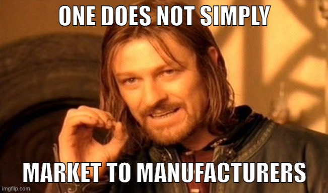 social media for manufacturer