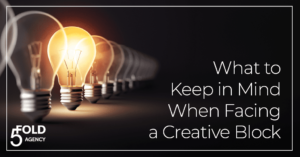 three things to help you deal with a creative block