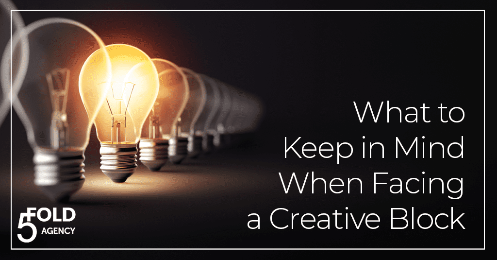 three things to help you deal with a creative block