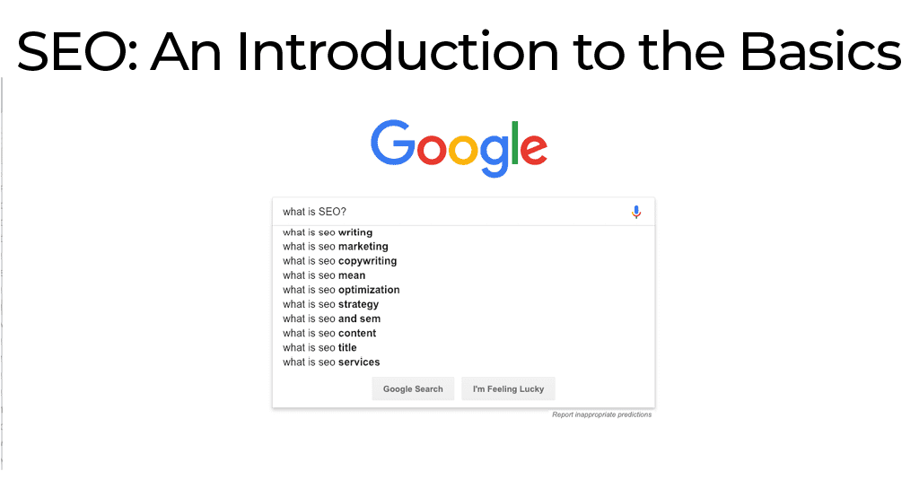 seo basics - an introduction