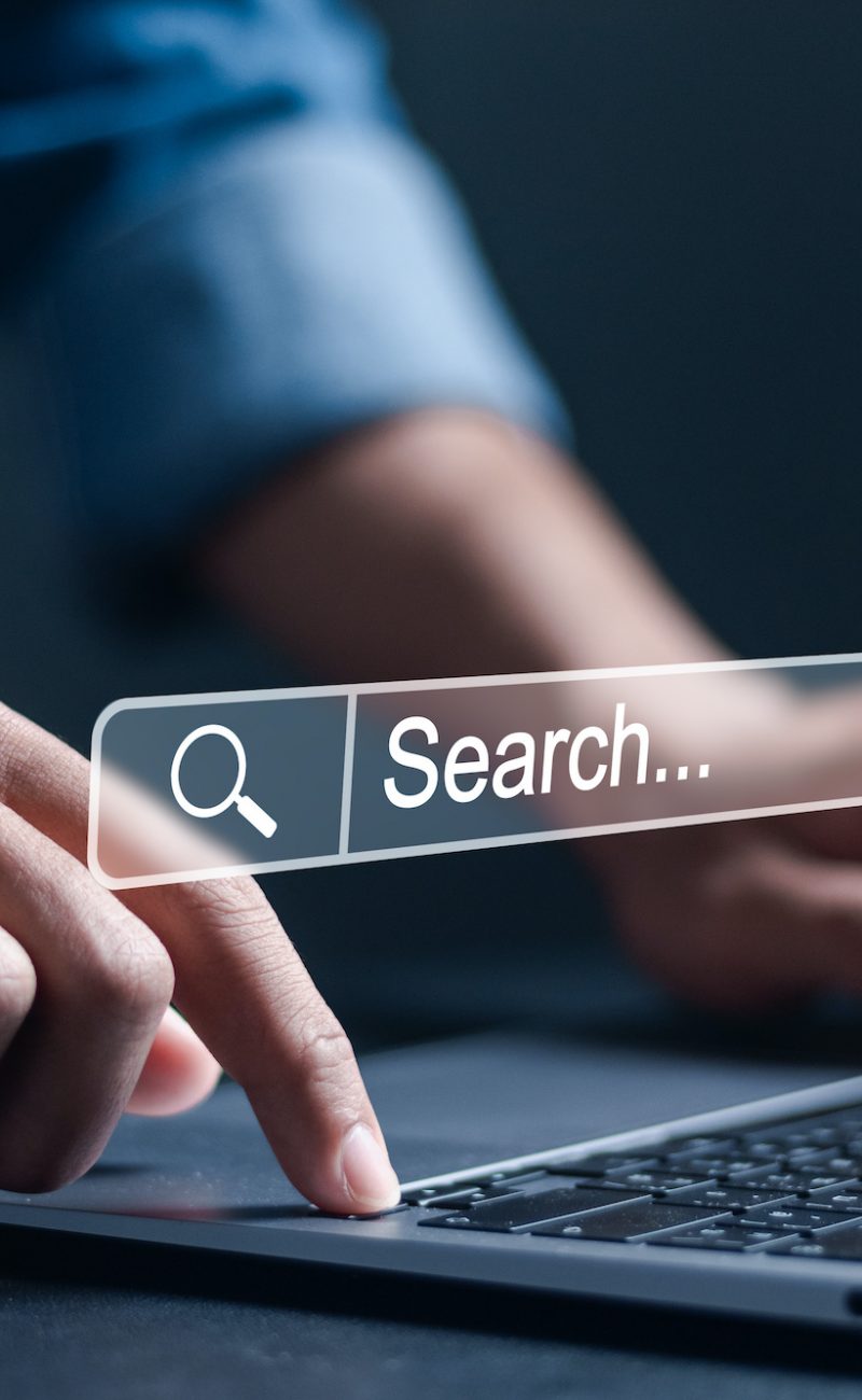 SEO search engine optimization concept, Marketing ranking traffic website, internet technology for business company.